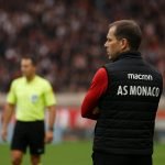 Sébastien Pocognoli langs de zijlijn als coach van AS Monaco in de Ligue 1