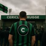Sfeerbeeld rond het Jan Breydelstadion bij Cercle Brugge, zonder herkenbare gezichten