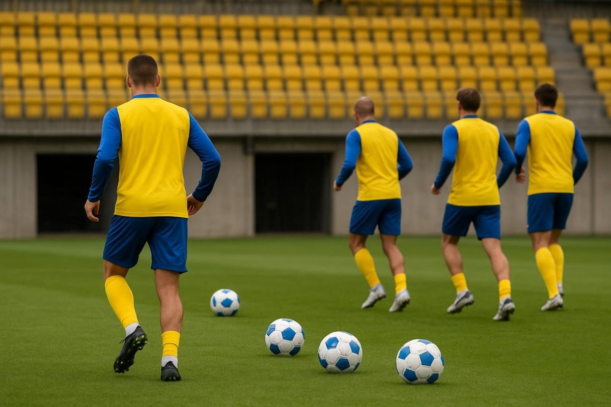 Wolke Janssens van STVV tijdens een trainingsmoment in aanloop naar de derby