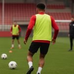 Training bij Royal Antwerp FC met focus op de terugkeer van Mauricio Benítez