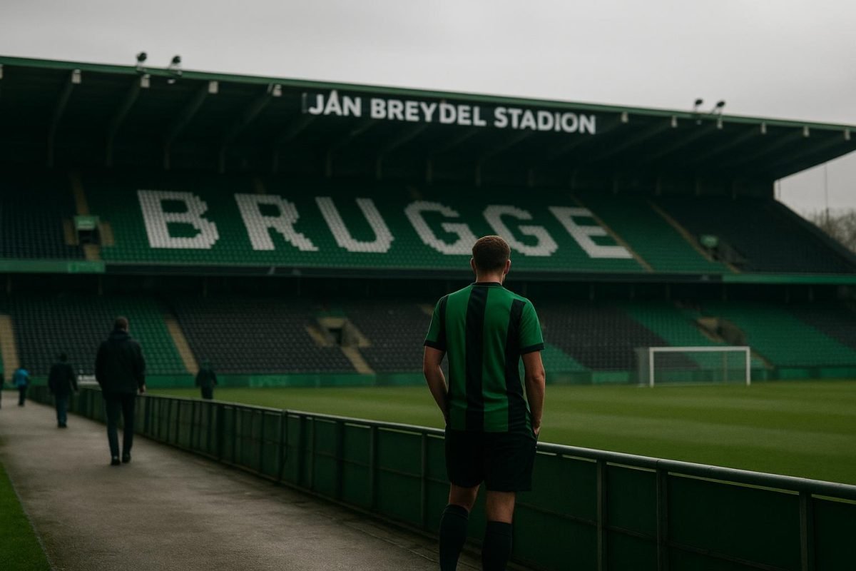 Sfeerbeeld rond het Jan Breydelstadion bij Cercle Brugge na de trainerswissel